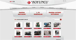 Desktop Screenshot of koyuncumakina.com