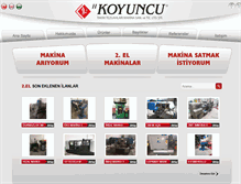 Tablet Screenshot of koyuncumakina.com